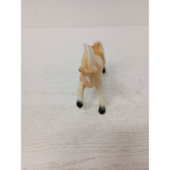 Vintage Ceramic Pottery Palomino Horse Pony Figurine Prancing Collectible Japan - Picture 4 of 11